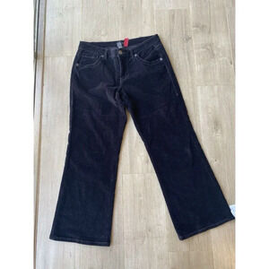 Jag Women's Sz 14P Mid Rise Stretch Black Soft Velvet Pants